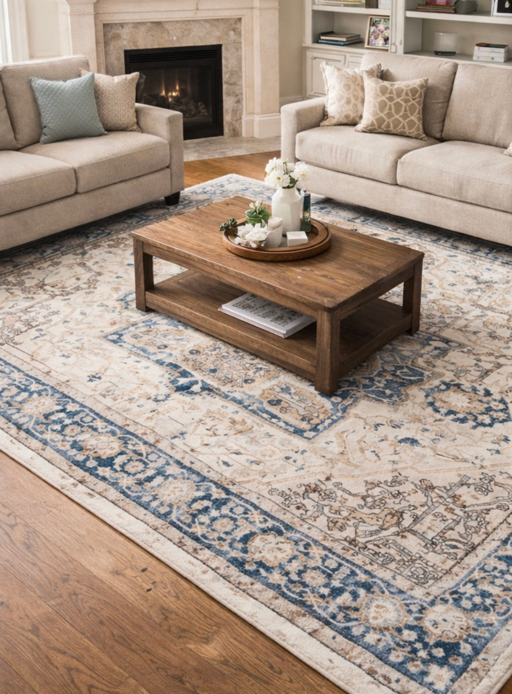 Calm Interior Floor Rug - Machine Washable